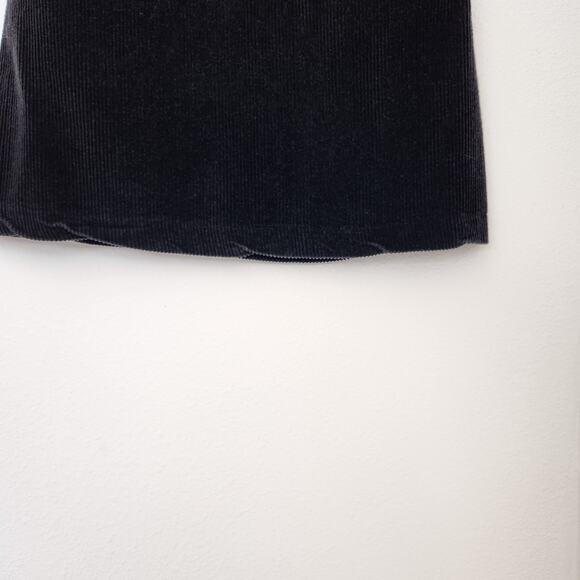 Vintage 90s Clothes Circuit Black Corduroy Mini Skirt High Waisted Whimsygoth 2 - Picture 3 of 8